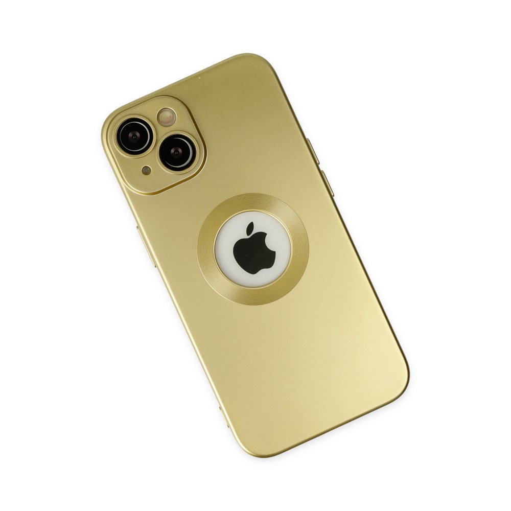  iPhone 14 Plus Kılıf Vamos Lens Silikon - Gold