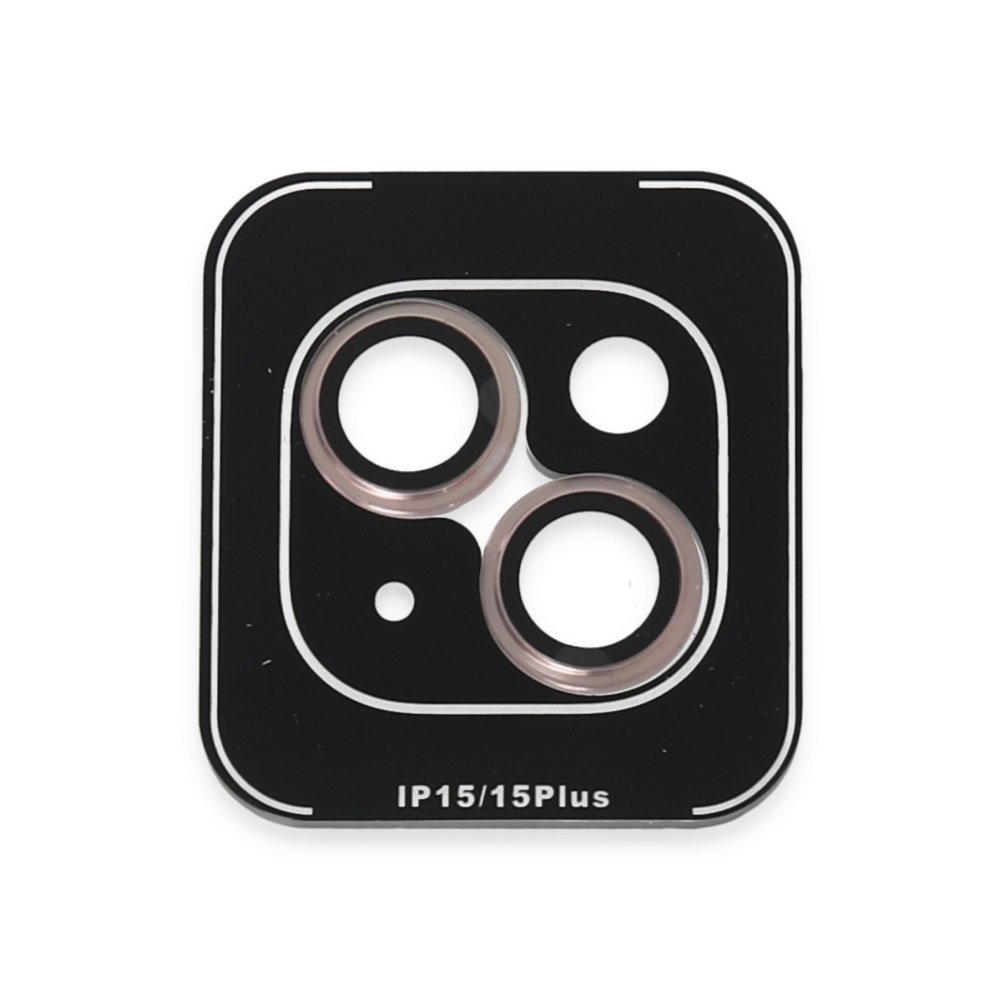 Joko iPhone 15 Plus PVD Metal Kamera Lens - Pembe Joko iPhone 15 Plus PVD Metal Kamera Lens - Pembe