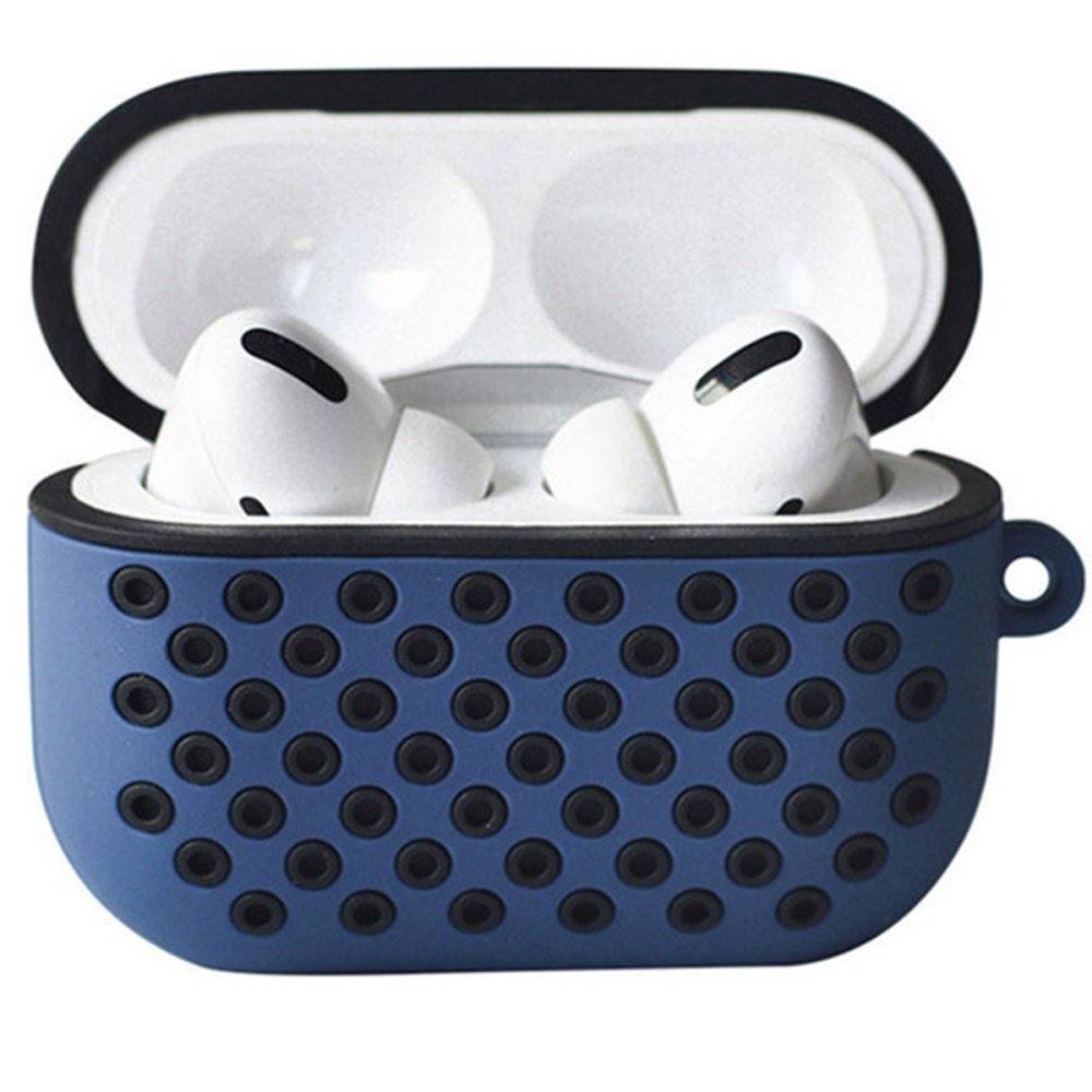 Airpods Pro (1.nesil) Spor Delikli Kılıf - Lacivert-Siyah Airpods Pro (1.nesil) Spor Delikli Kılıf - Lacivert-Siyah