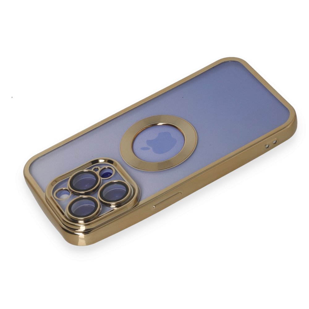  iPhone 15 Pro Kılıf Slot Silikon - Gold