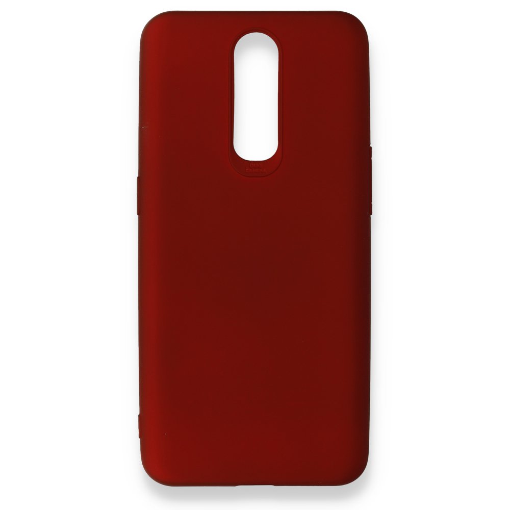 Oppo RX17 Pro Kılıf First Silikon - Bordo Oppo RX17 Pro Kılıf First Silikon - Bordo