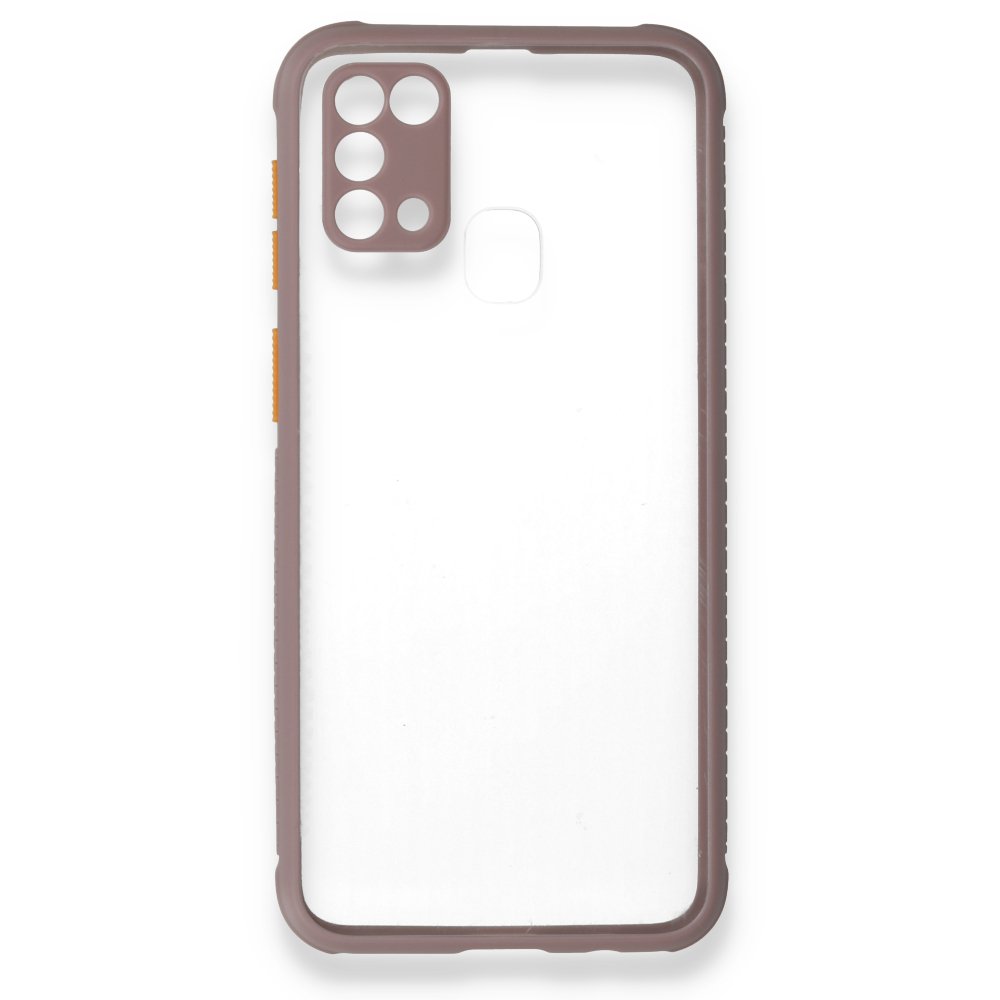  Samsung Galaxy M31 Kılıf Miami Şeffaf Silikon - Açık Mor