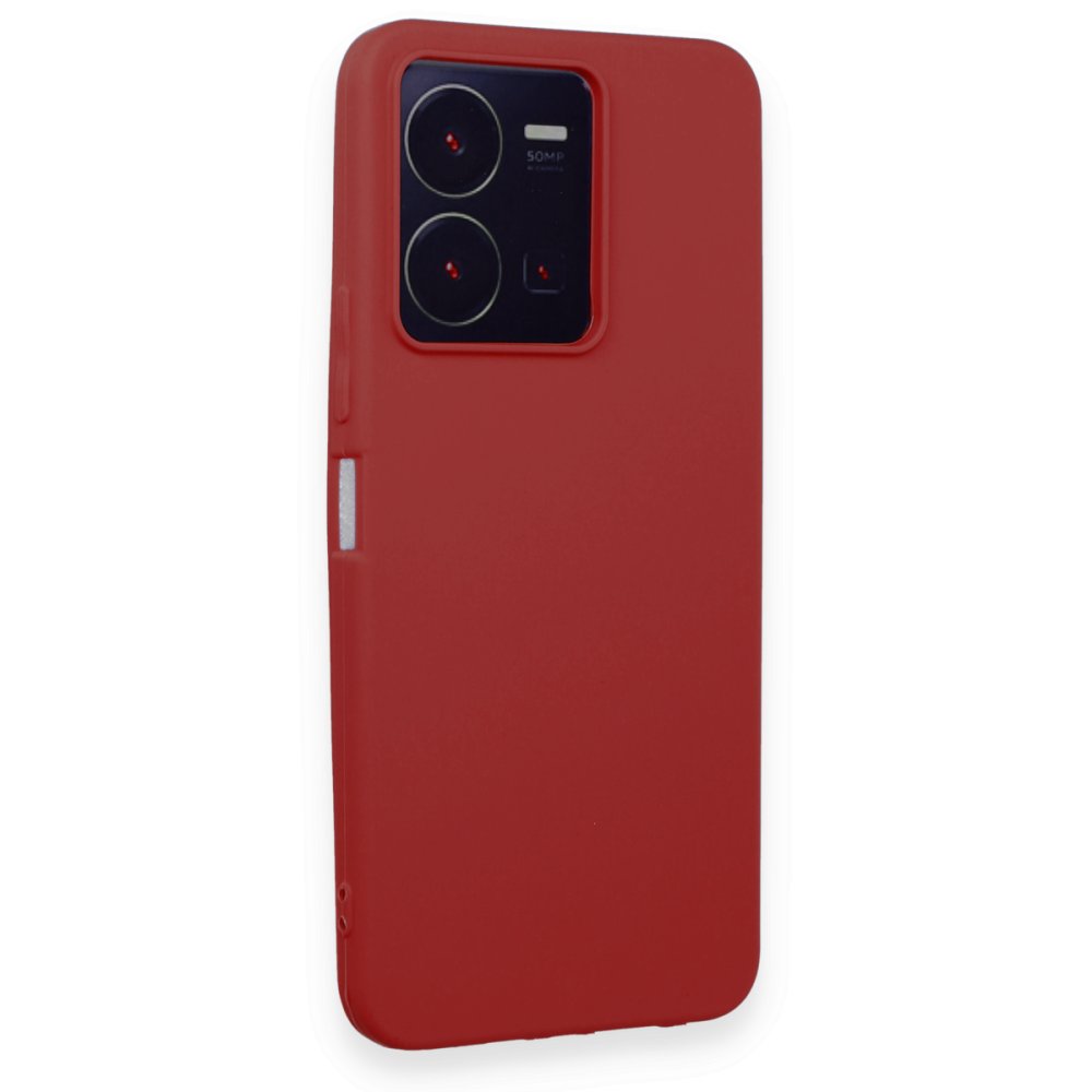 Vivo Y22S Kılıf First Silikon - Kırmızı Vivo Y22S Kılıf First Silikon - Kırmızı