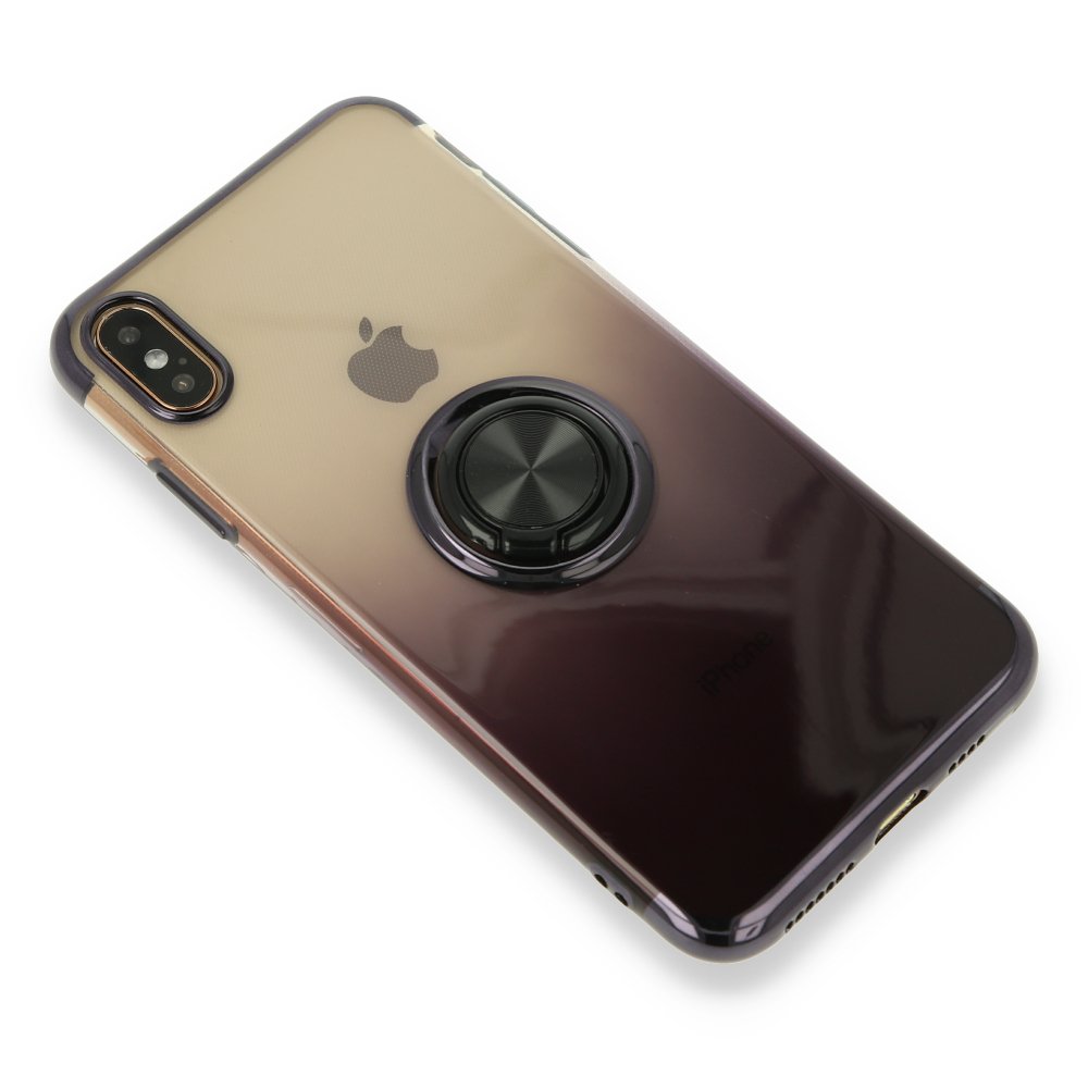  iPhone XS Max Kılıf Marvel Yüzüklü Silikon - Siyah