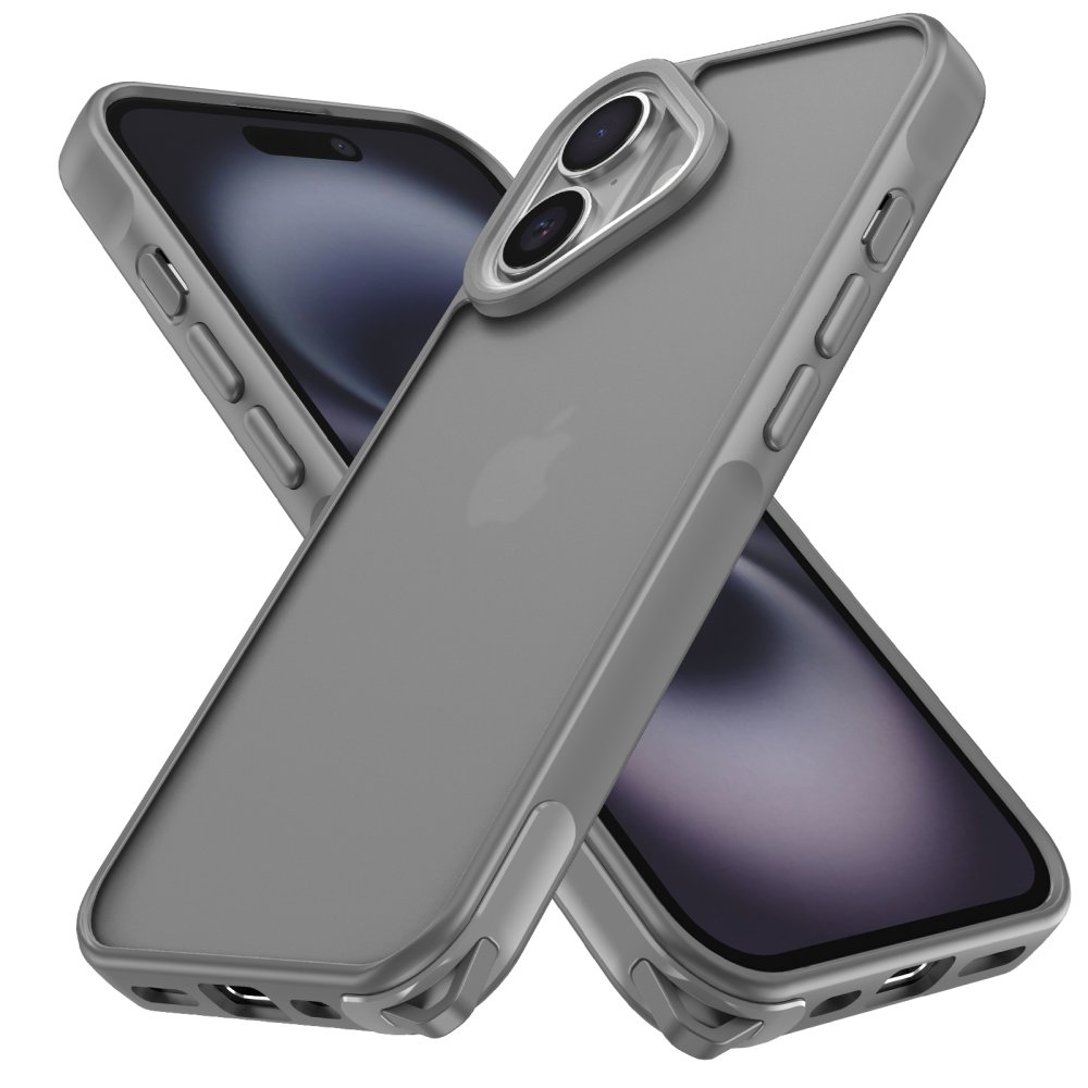  iPhone 16 Kılıf Elegant Kapak - Titan Gri