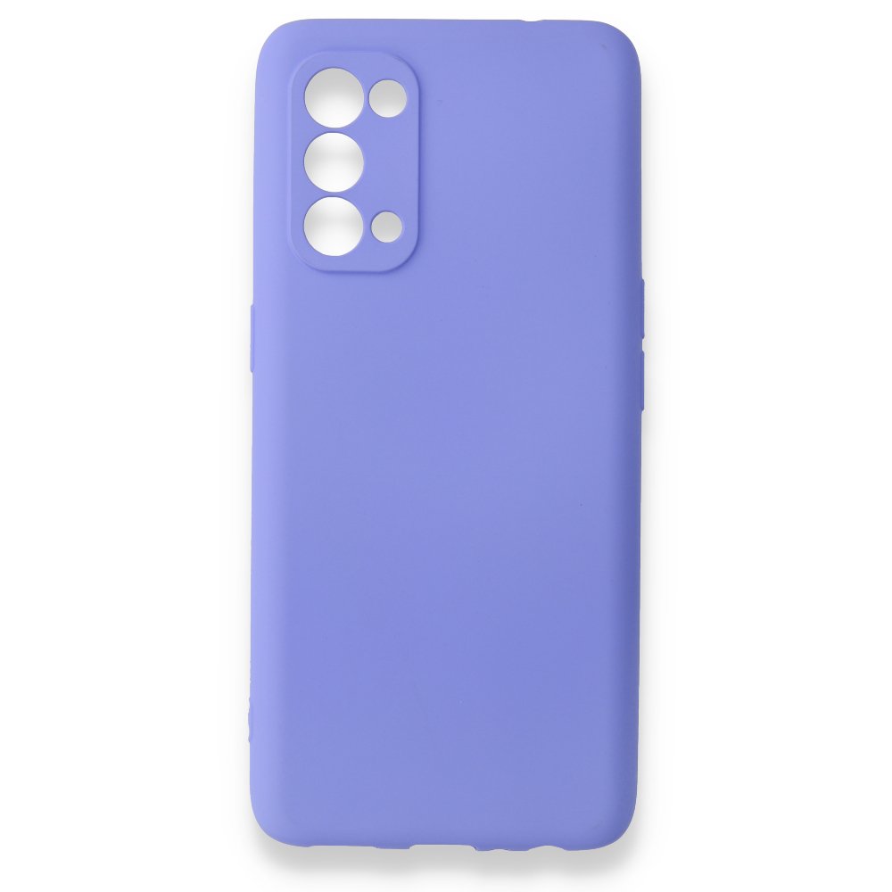  Oppo Reno 5 Pro Kılıf First Silikon - Lila