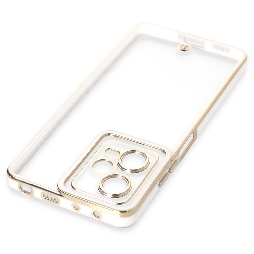 Redmi Note 12 5G Kılıf Liva Lens Silikon - Beyaz