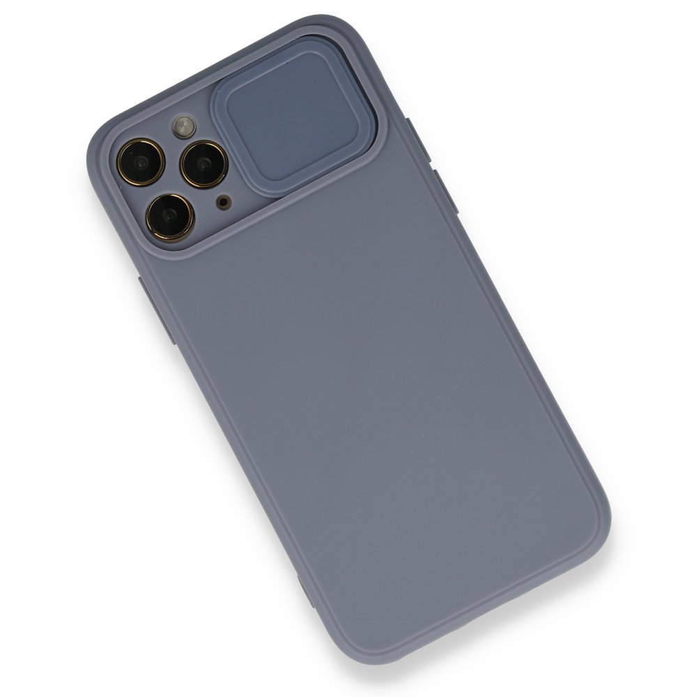 iPhone 11 Pro Max Kılıf Color Lens Silikon - Gri iPhone 11 Pro Max Kılıf Color Lens Silikon - Gri