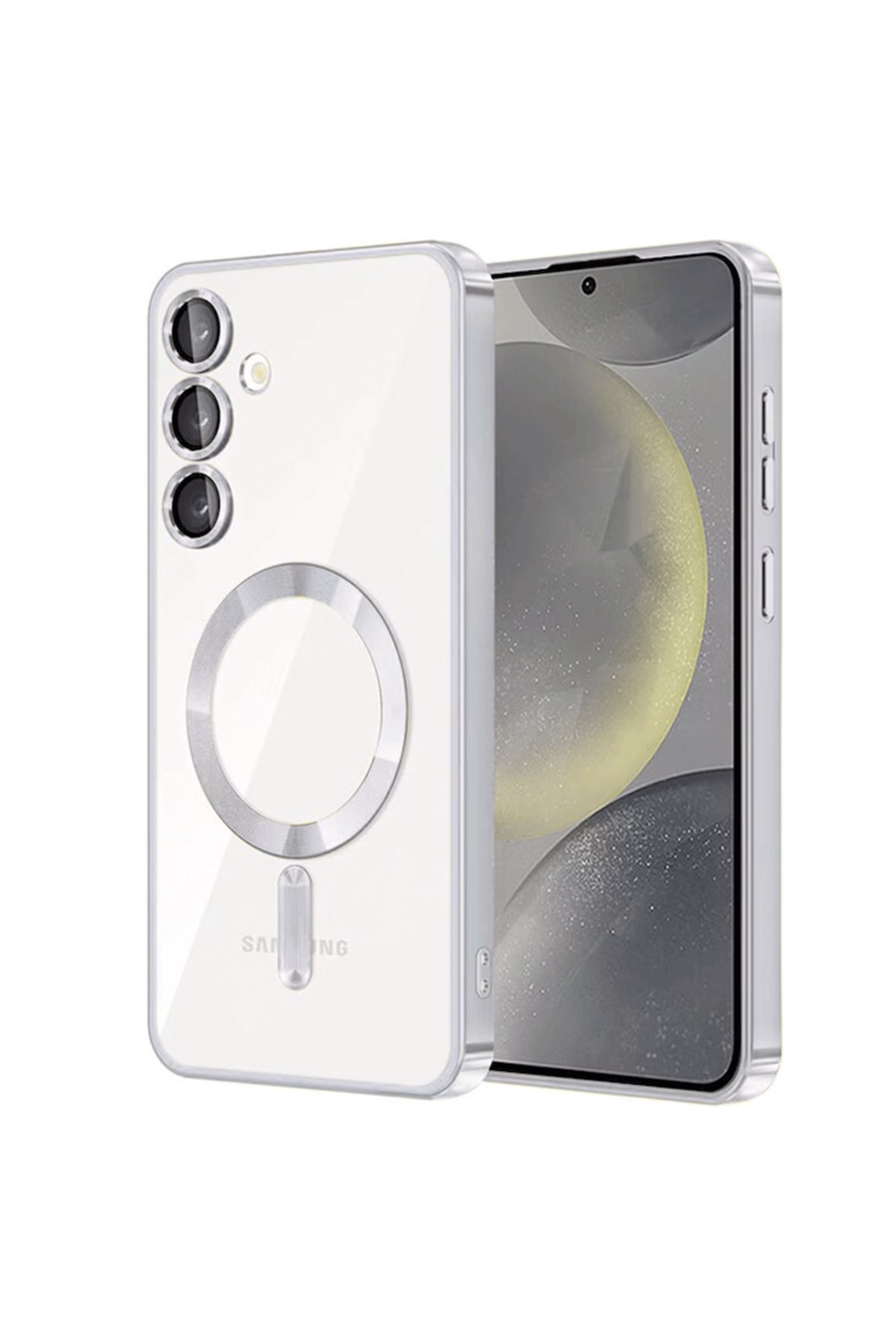  Samsung Galaxy S23 Kılıf Kross Magneticsafe Kapak - Titan Gri