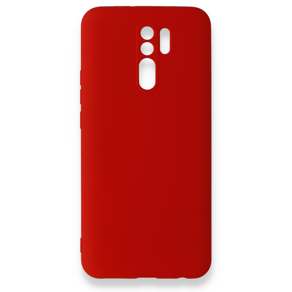 Redmi 9 Kılıf Nano içi Kadife Silikon - Kırmızı Redmi 9 Kılıf Nano içi Kadife Silikon - Kırmızı