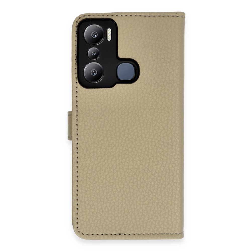 İnfinix Hot 20i Kılıf Trend S Plus Kapaklı Kılıf - Gold İnfinix Hot 20i Kılıf Trend S Plus Kapaklı Kılıf - Gold