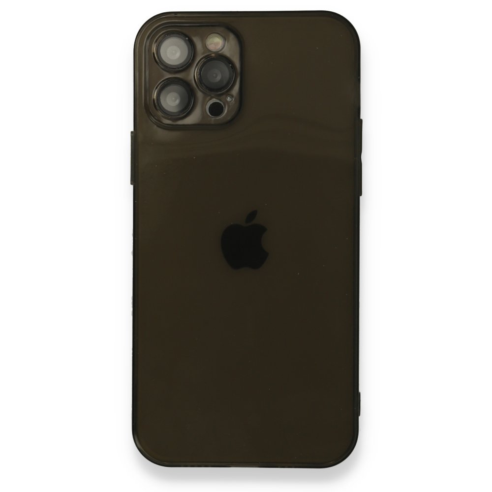  iPhone 12 Pro Max Kılıf Fly Lens Silikon - Siyah