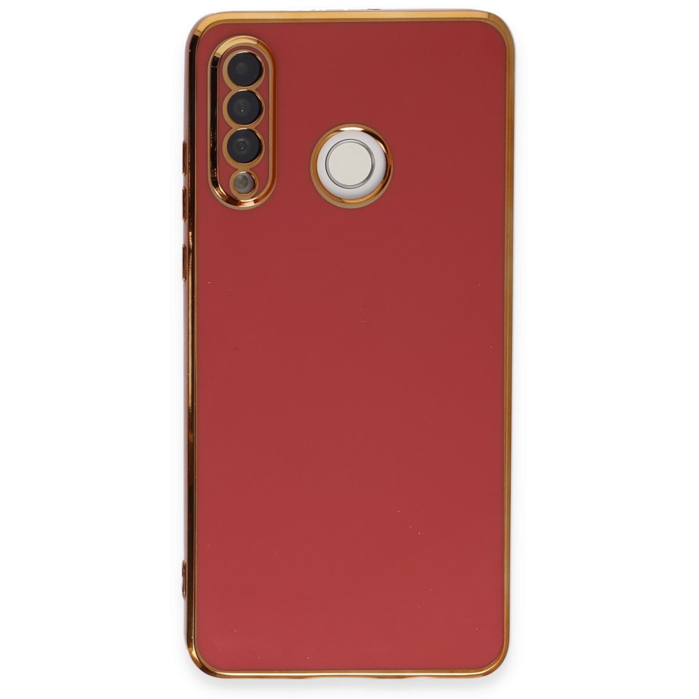 Huawei P30 Lite Kılıf Volet Silikon - Kırmızı Huawei P30 Lite Kılıf Volet Silikon - Kırmızı