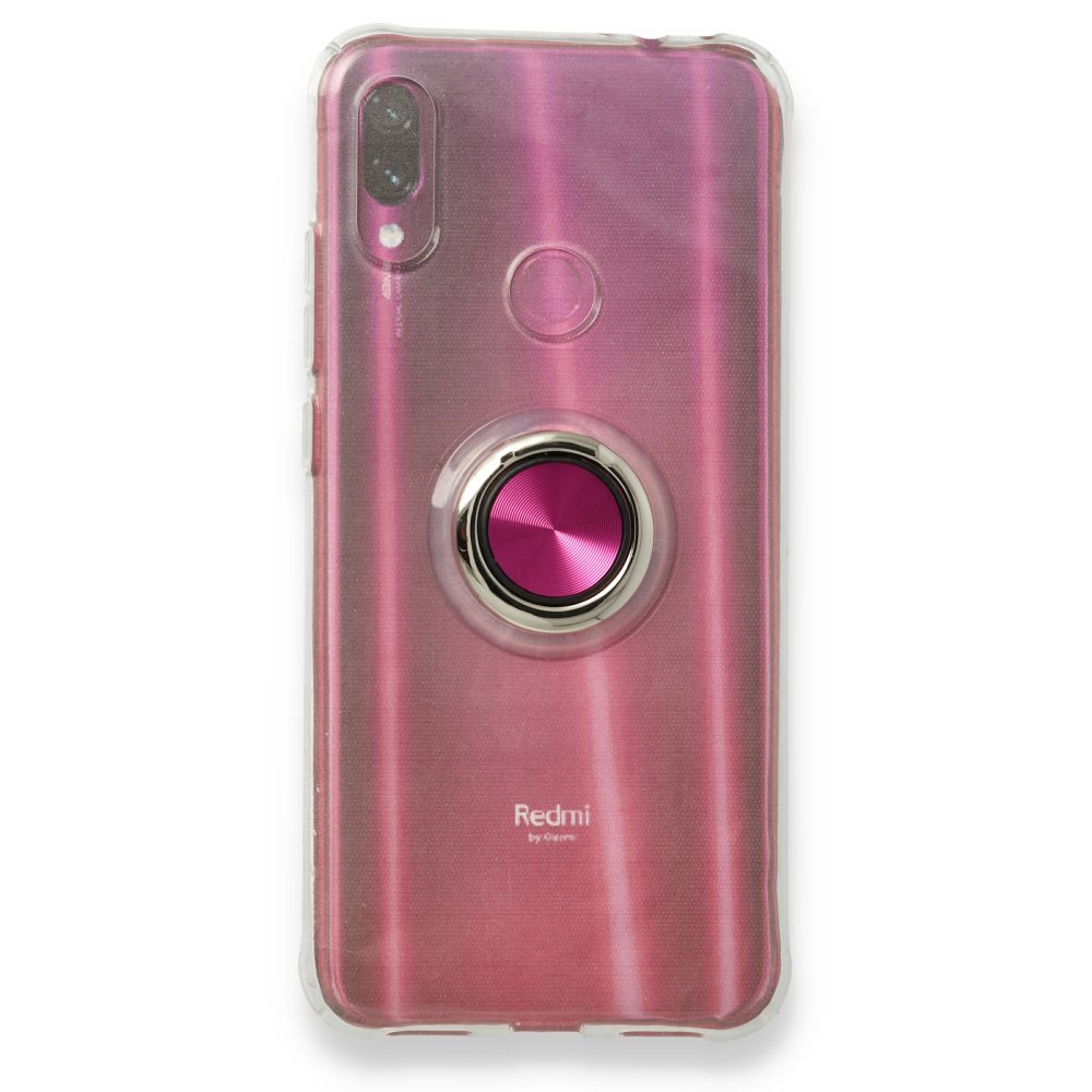 Redmi Note 7 Pro Kılıf Gros Yüzüklü Silikon - Pembe