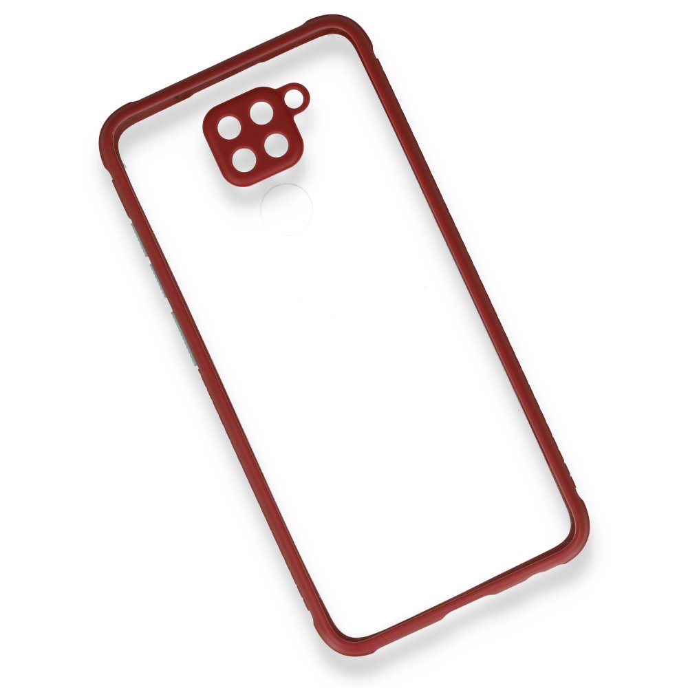 Redmi Note 9 Kılıf Miami Şeffaf Silikon - Fuşya Redmi Note 9 Kılıf Miami Şeffaf Silikon - Fuşya