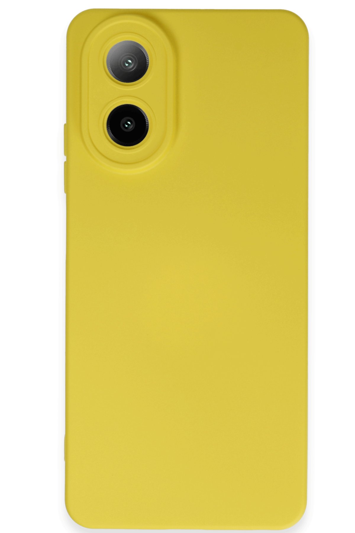Oppo A38 Kılıf Nano içi Kadife Silikon - Sarı Oppo A38 Kılıf Nano içi Kadife Silikon - Sarı