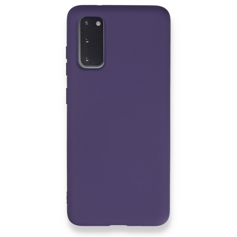  Samsung Galaxy S20 Kılıf Nano içi Kadife Silikon - Mor