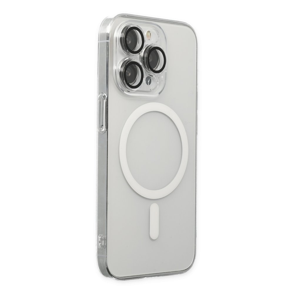  iPhone 14 Pro Kılıf Kaou Magneticsafe Slim Kapak - Şeffaf