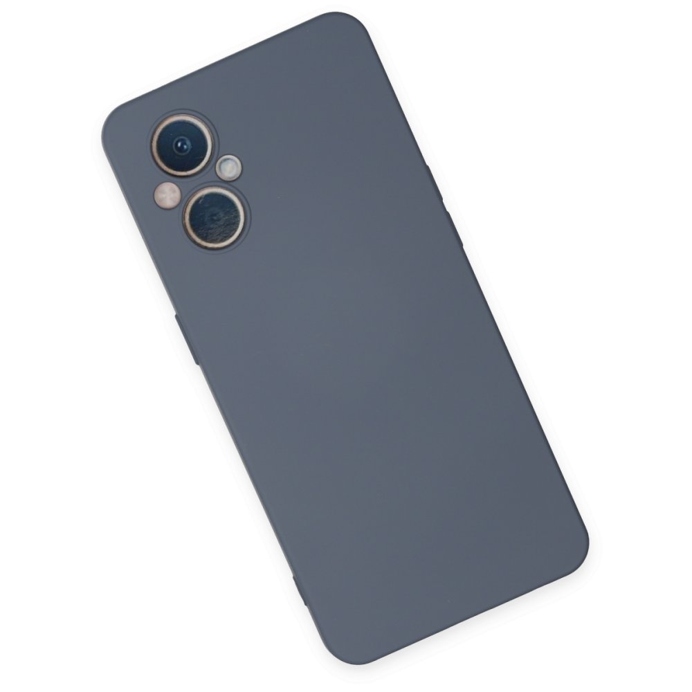  Oppo Reno 8 Lite Kılıf Nano içi Kadife Silikon - Gri