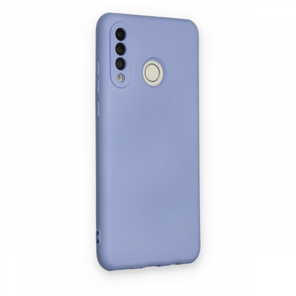 Huawei P30 Lite Kılıf Nano içi Kadife Silikon - Lila Huawei P30 Lite Kılıf Nano içi Kadife Silikon - Lila