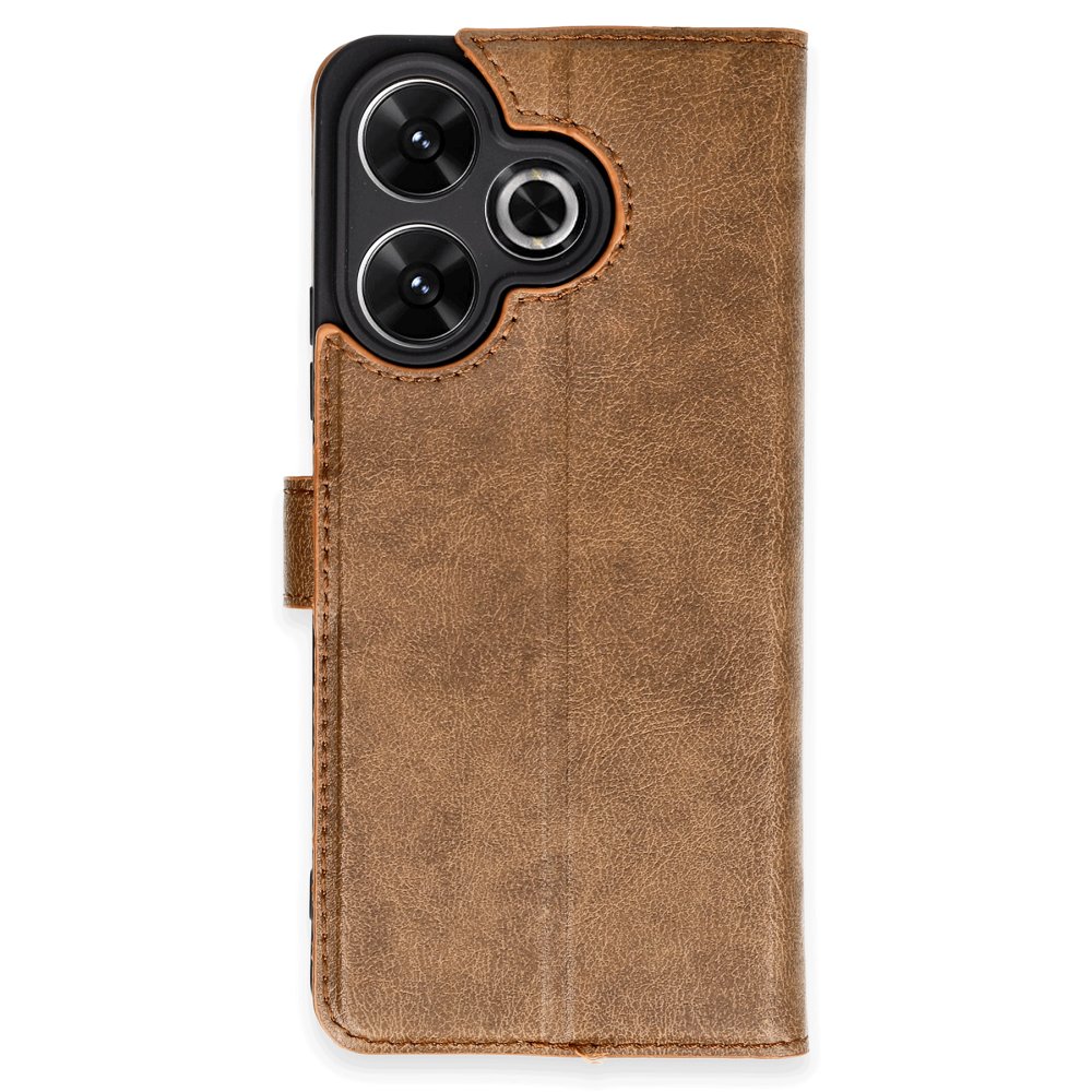 Redmi 13 4G Kılıf Trend S Plus Kapaklı Kılıf - Taba Redmi 13 4G Kılıf Trend S Plus Kapaklı Kılıf - Taba