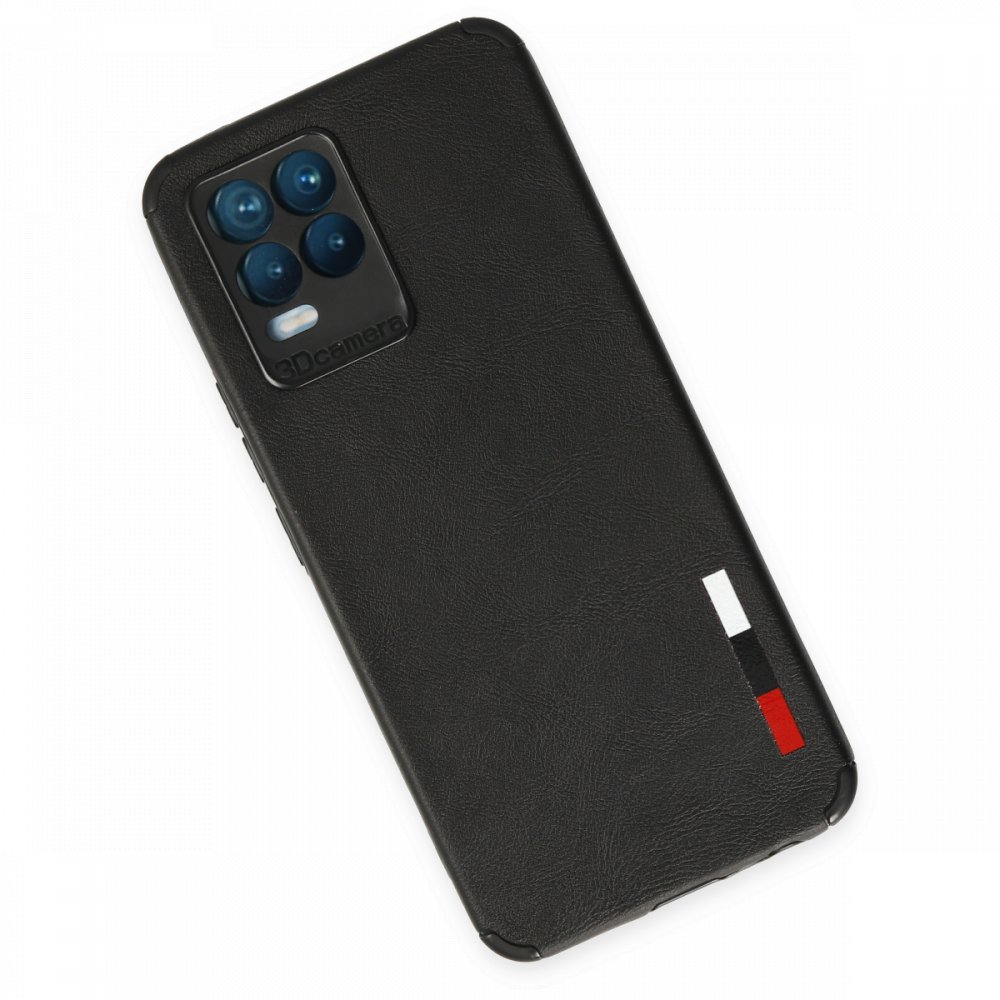  Realme 8 Pro Kılıf Loop Deri Silikon - Siyah
