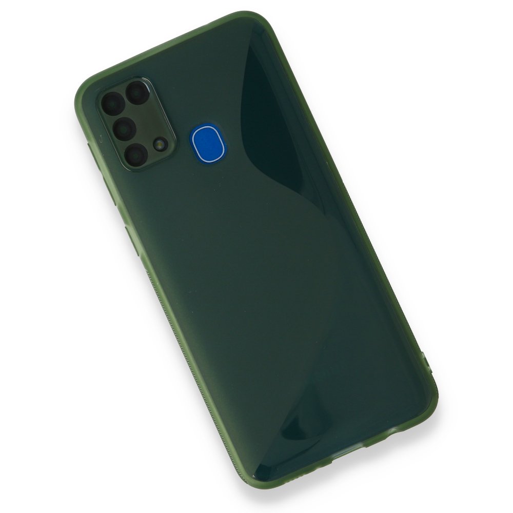  Samsung Galaxy M31 Kılıf S Silikon - Yeşil