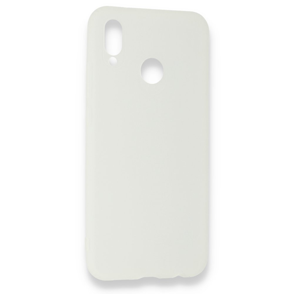 Huawei P20 Lite Kılıf Hopi Silikon - Beyaz Huawei P20 Lite Kılıf Hopi Silikon - Beyaz