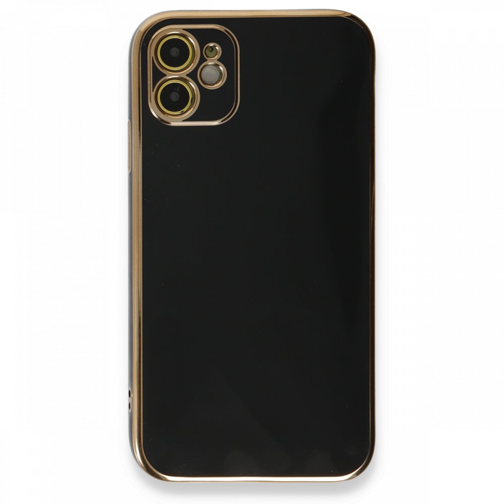  iPhone 11 Kılıf Volet Silikon - Siyah