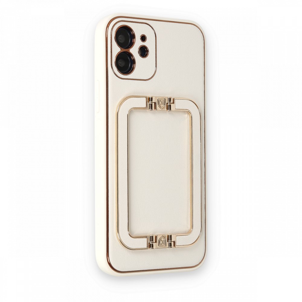  iPhone 12 Kılıf Coco Elit Kapak - Beyaz