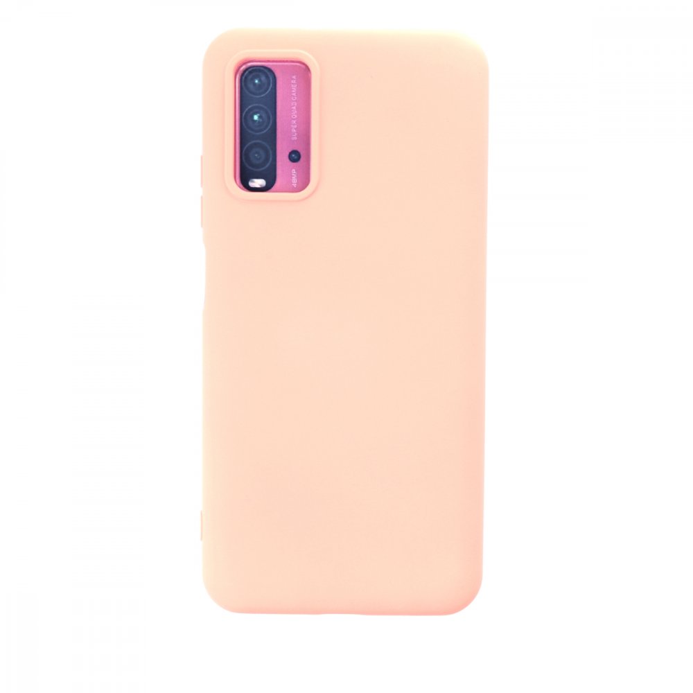 Redmi Note 9 4G Kılıf Nano içi Kadife Silikon - Pudra