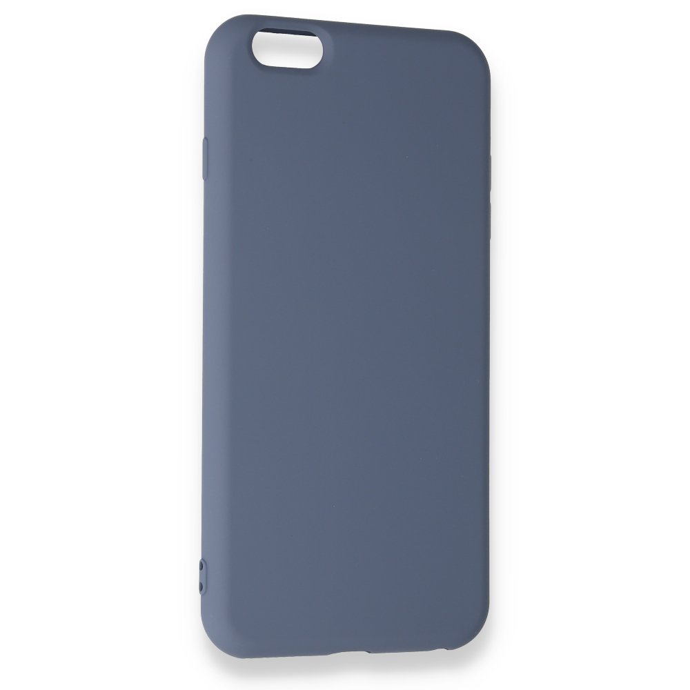 iPhone 6 Plus Kılıf Nano içi Kadife Silikon - Gri iPhone 6 Plus Kılıf Nano içi Kadife Silikon - Gri