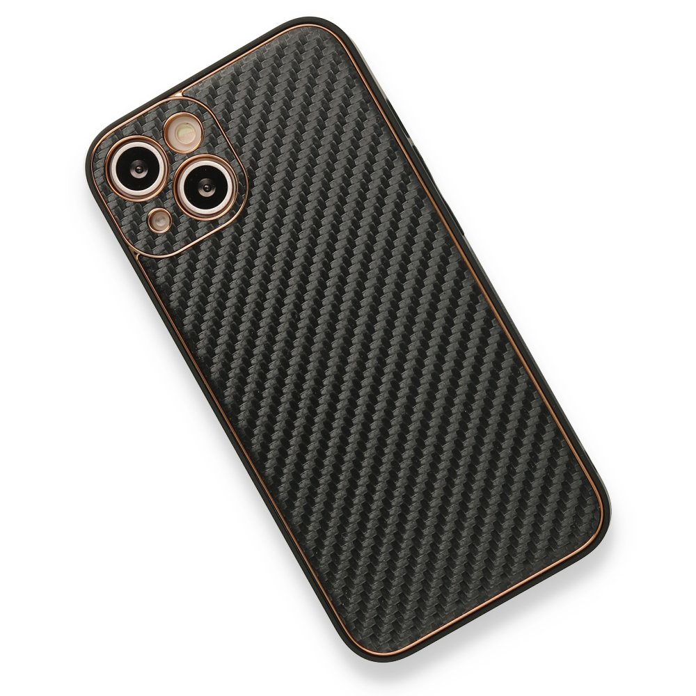 iPhone 13 Kılıf Coco Karbon Silikon - Siyah iPhone 13 Kılıf Coco Karbon Silikon - Siyah