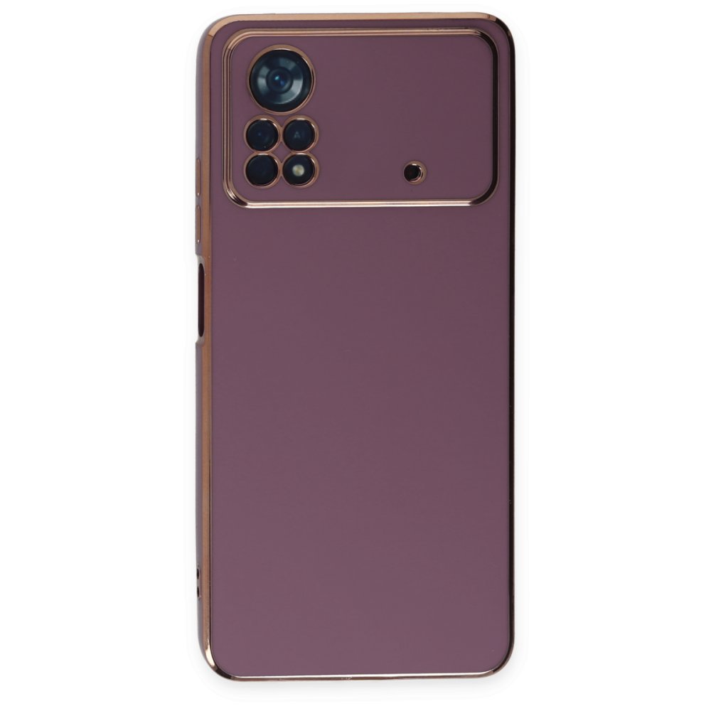  Xiaomi Poco X4 Pro 5G Kılıf Volet Silikon - Mor