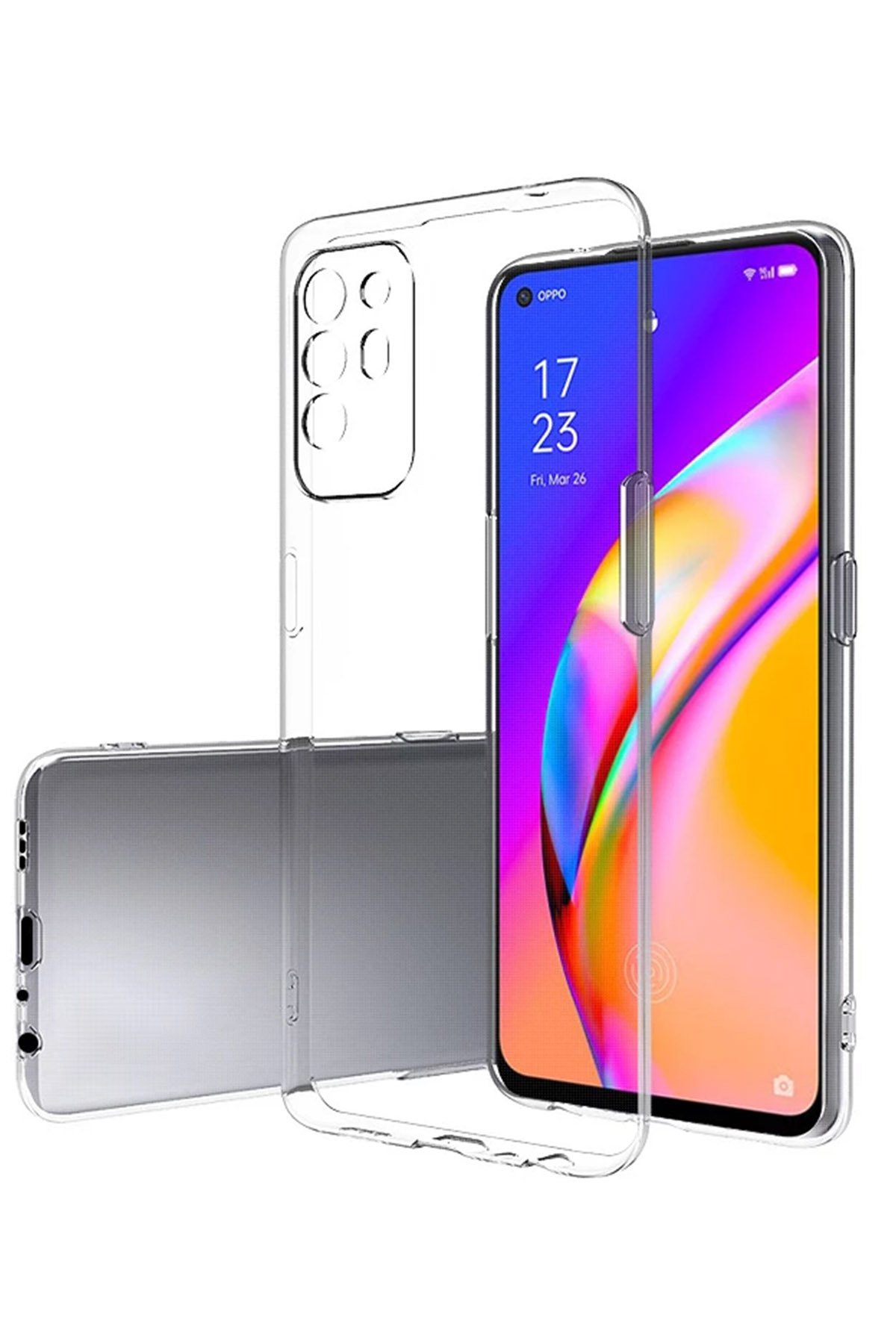  Oppo Reno 5 Lite Kılıf Lüx Şeffaf Silikon