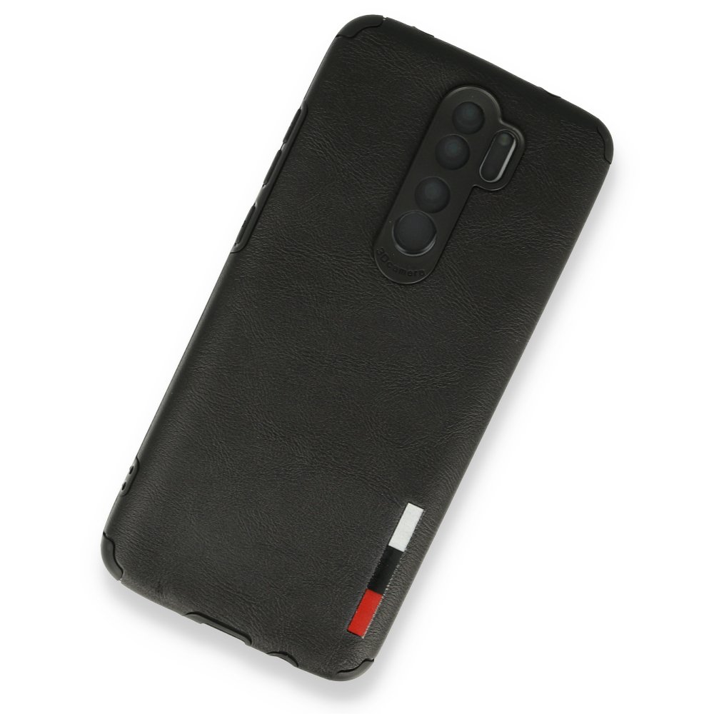 Redmi Note 8 Pro Kılıf Loop Deri Silikon - Siyah