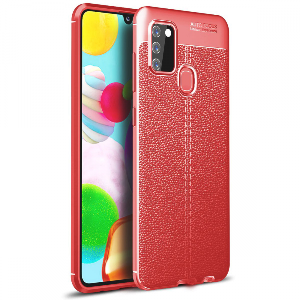  Samsung Galaxy A21S Kılıf Auto Focus Kapak - Kırmızı