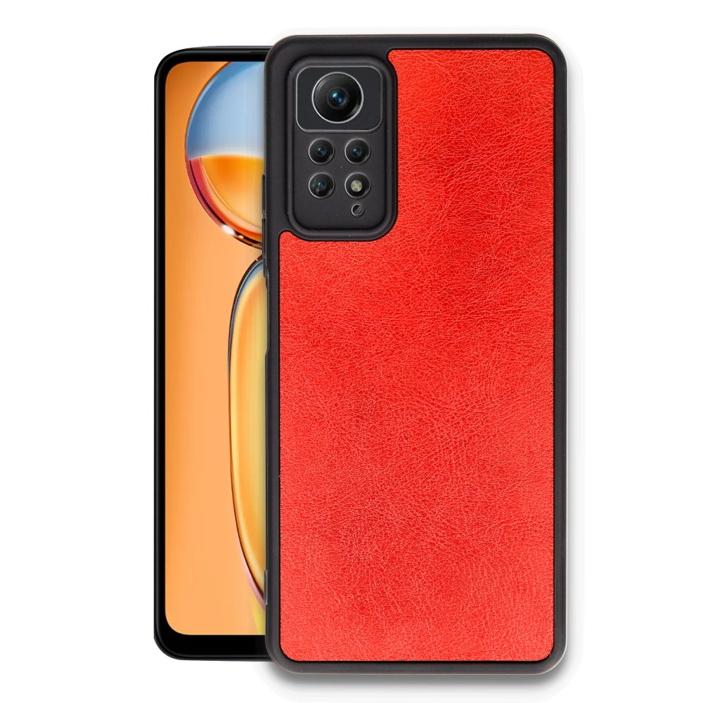 Redmi Note 12 Pro 4G Kılıf Aras Deri Kapak - Kırmızı
