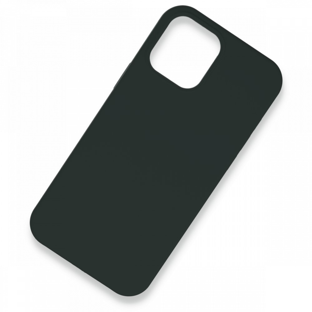  iPhone 12 Pro Max Kılıf Lansman Legant Silikon - Koyu Gri