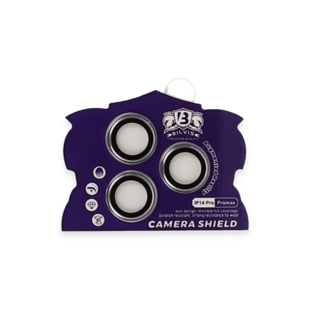  iPhone 14 Pro Max Bilvis Titan Kamera Lens - Gümüş