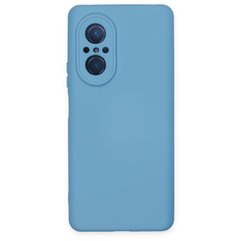  Huawei Nova 9 SE Kılıf Nano içi Kadife Silikon - Mavi