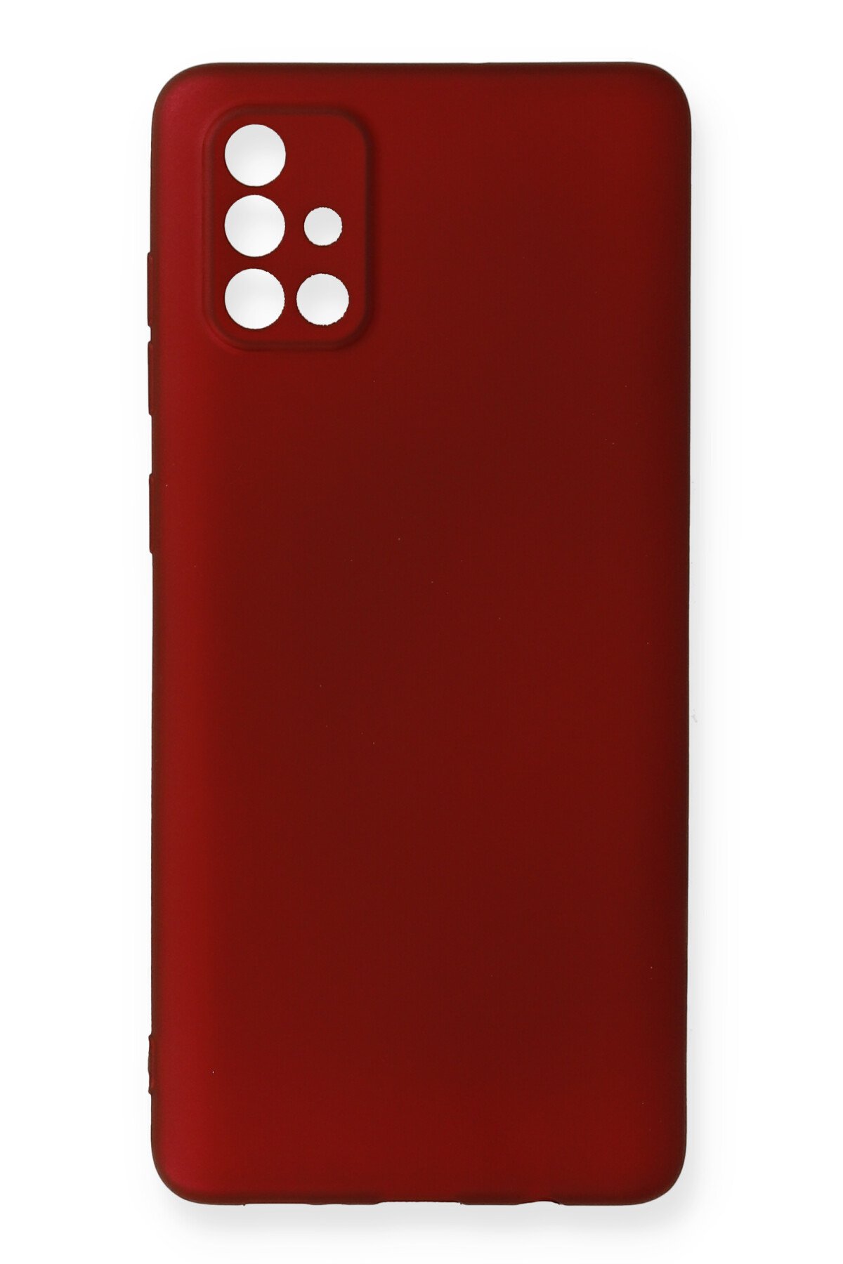  Samsung Galaxy A71 Kılıf First Silikon - Bordo
