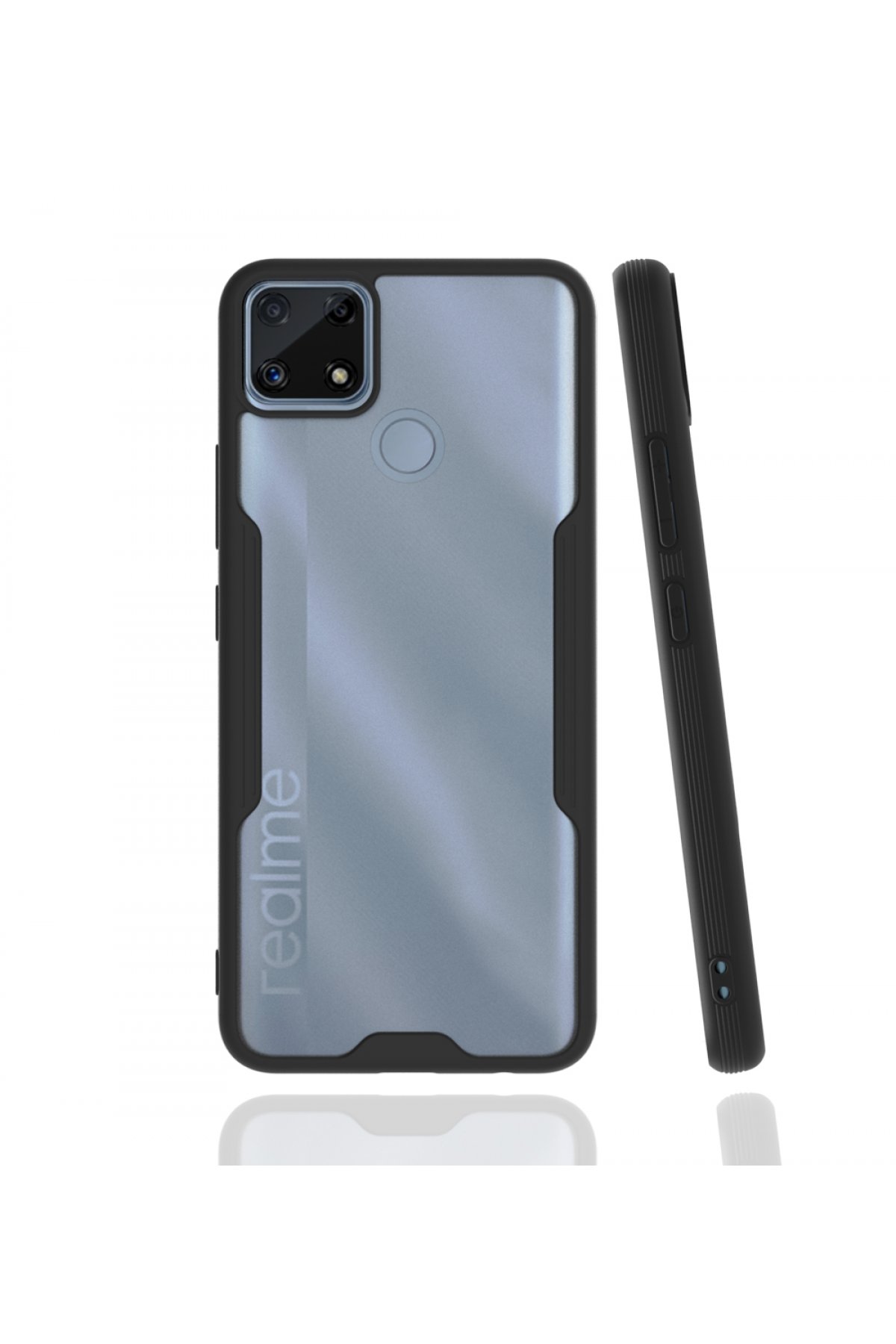  Realme C25s Kılıf Platin Silikon - Siyah