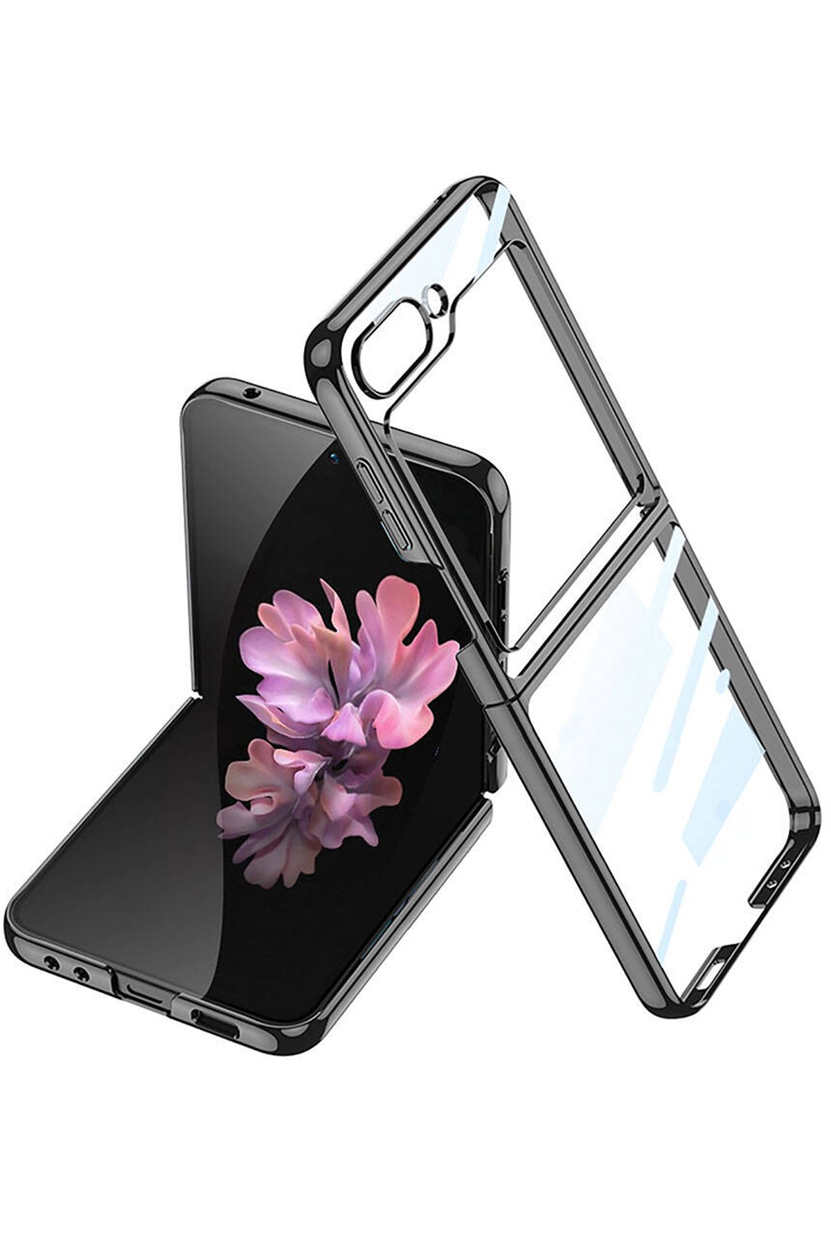 Samsung Galaxy Z Flip 6 Kılıf Fold Element Kapak - Siyah