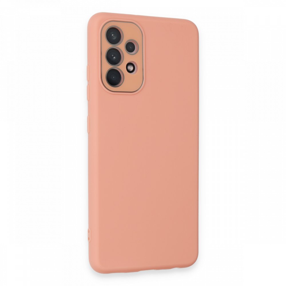 Samsung Galaxy A52S Kılıf Lansman Glass Kapak - Pembe