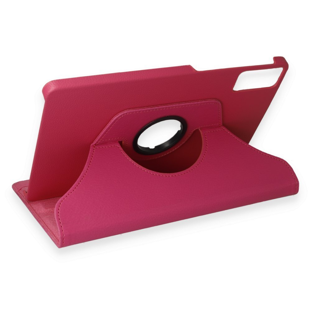 Redmi Pad SE 4G Kılıf 360 Tablet Deri Kılıf - Pembe