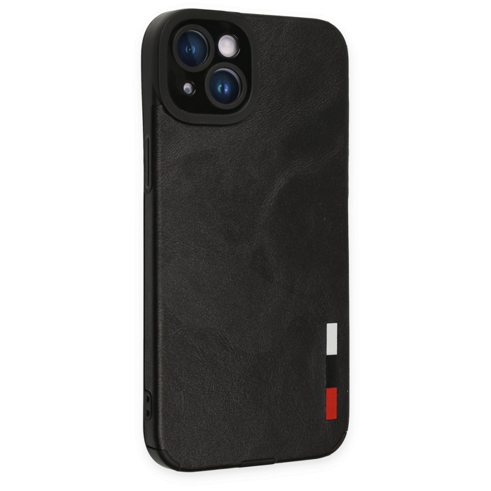 iPhone 14 Kılıf Loop Deri Silikon - Siyah iPhone 14 Kılıf Loop Deri Silikon - Siyah