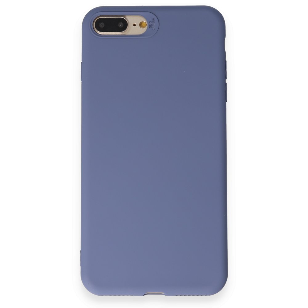  iPhone 8 Plus Kılıf First Silikon - Gri