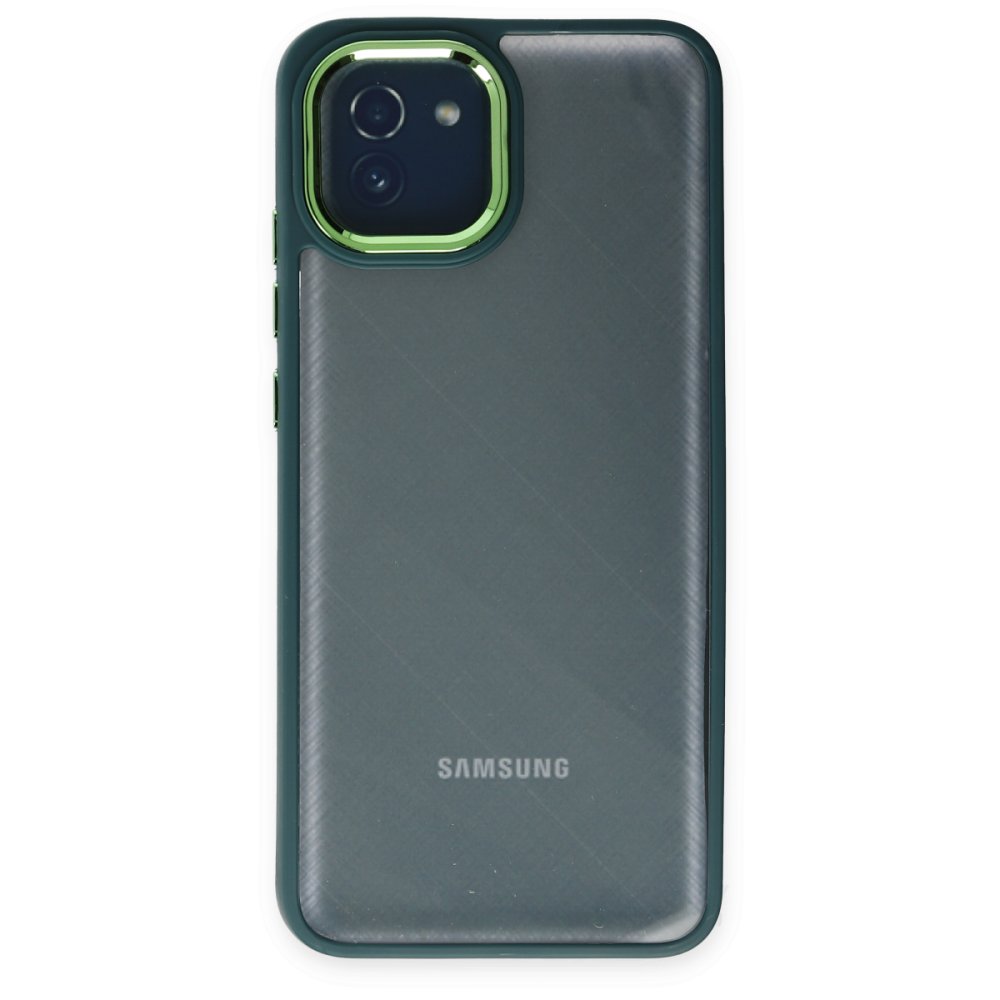  Samsung Galaxy A03 Kılıf Dora Kapak - Haki Yeşil