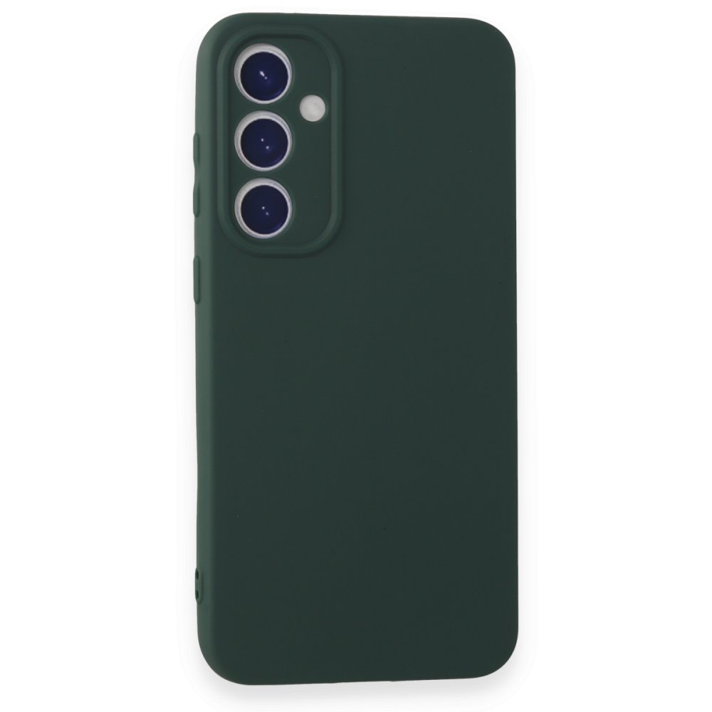  Samsung Galaxy S23 FE Kılıf First Silikon - Koyu Yeşil